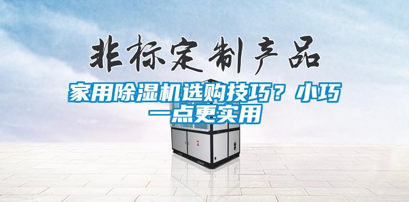 家用除濕機選購技巧？小巧一點更實用