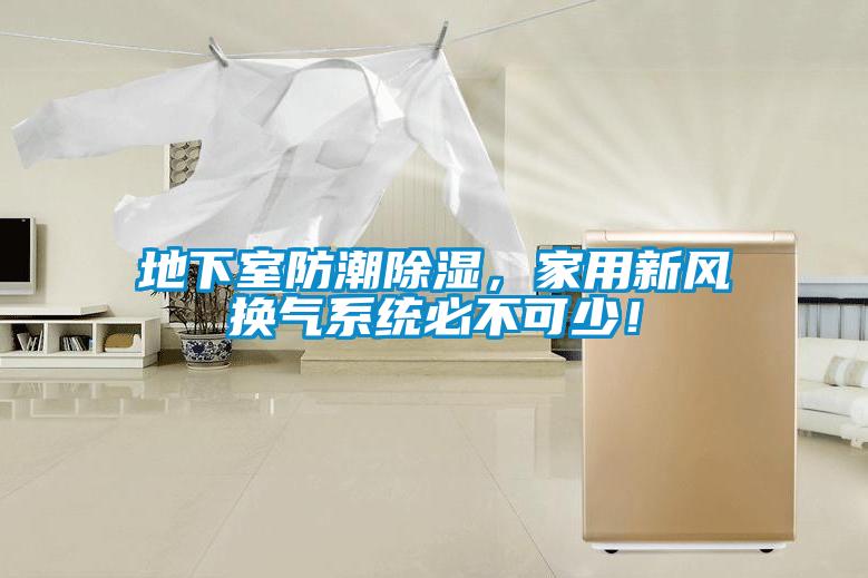 地下室防潮除濕，家用新風(fēng)換氣系統(tǒng)必不可少！