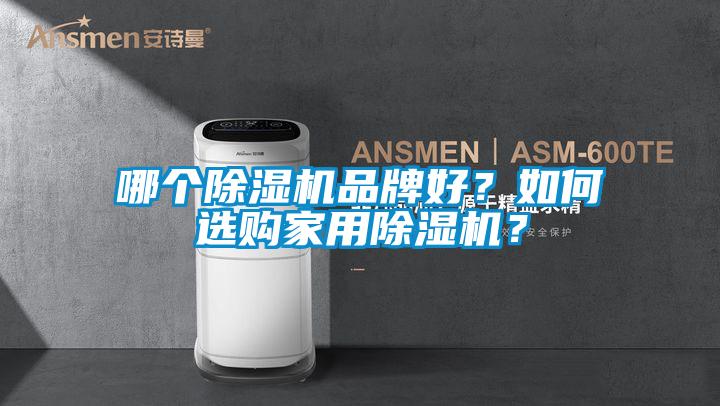 哪個除濕機品牌好？如何選購家用除濕機？