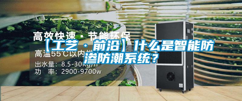 【工藝·前沿】什么是智能防滲防潮系統(tǒng)？