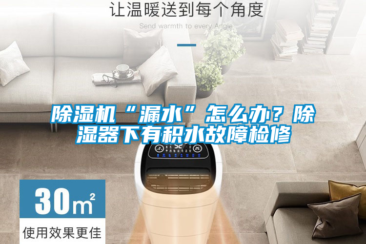 除濕機(jī)“漏水”怎么辦？除濕器下有積水故障檢修