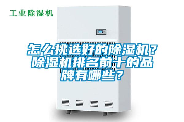 怎么挑選好的除濕機？除濕機排名前十的品牌有哪些？
