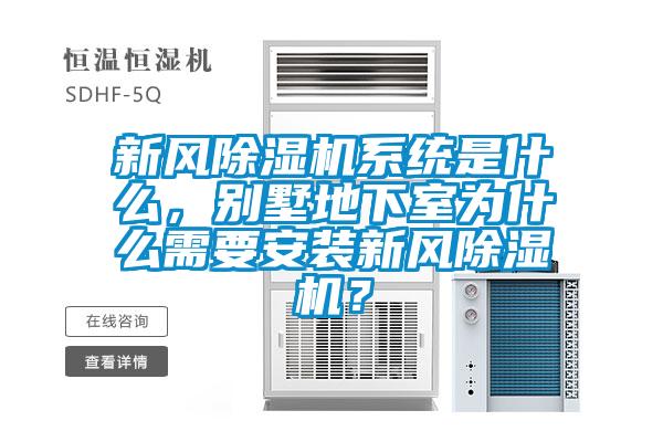 新風(fēng)除濕機(jī)系統(tǒng)是什么，別墅地下室為什么需要安裝新風(fēng)除濕機(jī)？